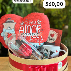 Box personalizada com rosa preservada